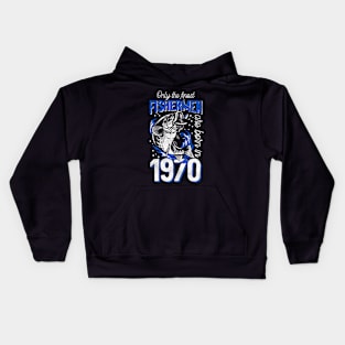 Gift for 50 Years Old Fishing Fisherman 1970 50th Birthday Kids Hoodie